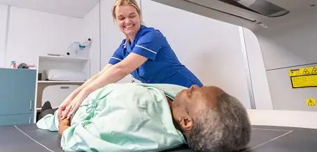 Patient has a DEXA scan