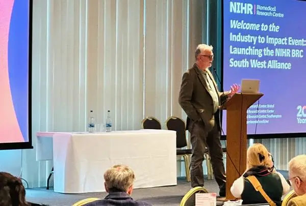 Professor Paul Francis giving his welcome talk