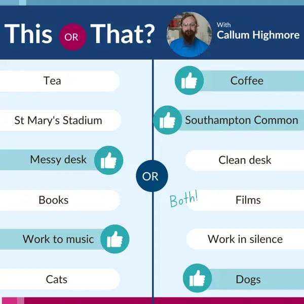 'This or That' with Callum Highmore