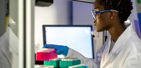 Female scientist working in a laboratory