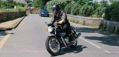 Peter on his motorbike
