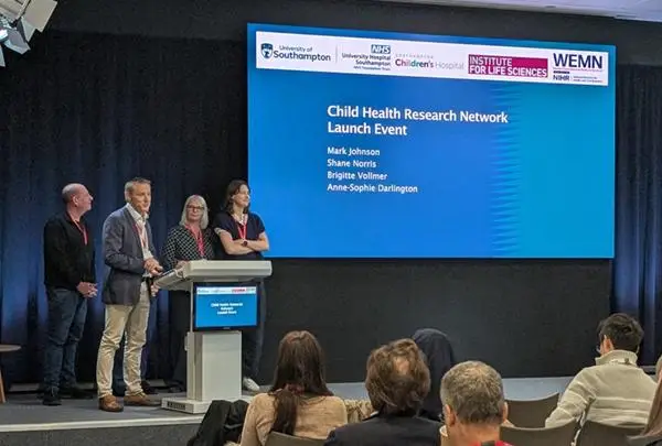 The researchers opening the launch event