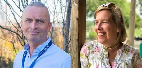 Dr Andrew Bates and Hazel Southam