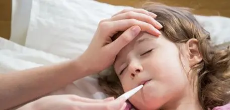 Girl with fever