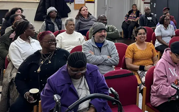 The congregation at the IBHO event at St Denys church