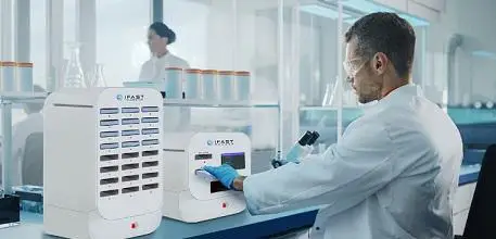 Man using IFAST equipment in a laboratory