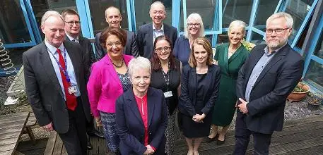 Karin Smyth with representatives from Southampton research.