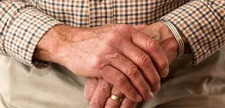 Old man's hands