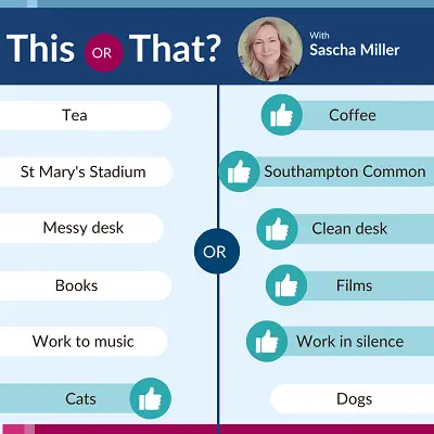 'This or That' with Dr Sascha Miller