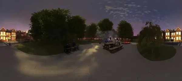 A scene from the vaping VR experience