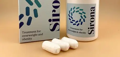 Sirona pills, bottle and box