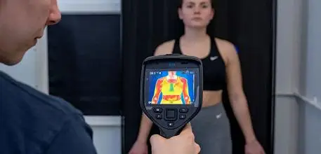 Using an infrared camera to measure heat