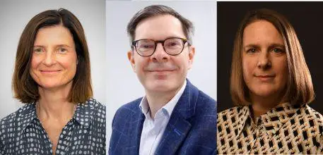 Professors Miriam Santer, Nicholas Harvey and Tracey Sach