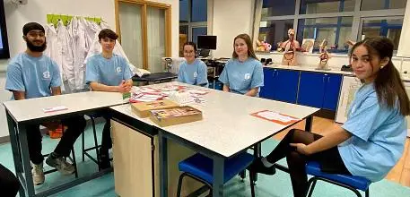 LifeLab Youth Panel members. From left: Vishaan Vohra (16), Sebastian Bannister (15), Jasmine Aburrow (14), Madeleine Harris (17) and Tehya Coak (15) 