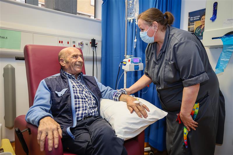 Roger Doughty is taking part in a clinical trial